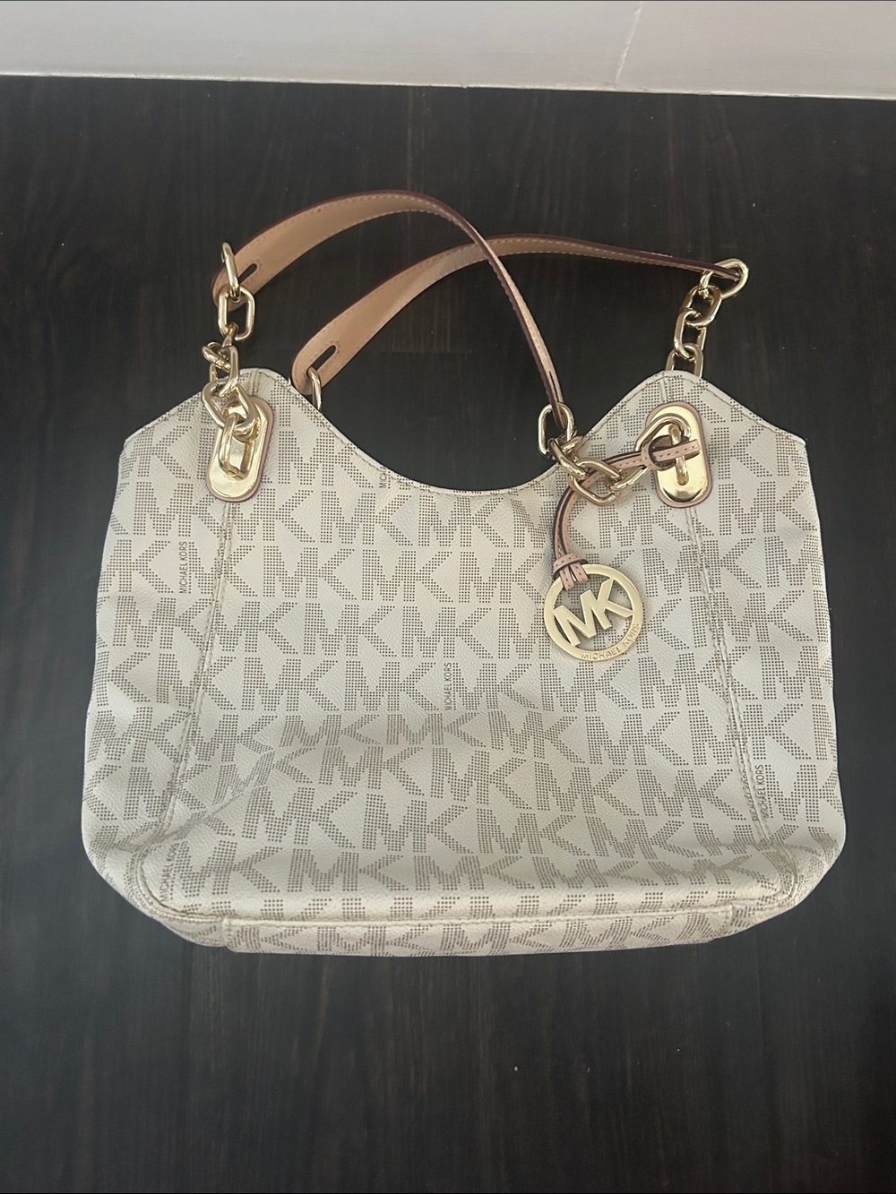 Michael Kors Signature Cream Bag